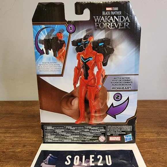 Black Panther Wakanda Forever Battle Action Ironheart Figure 6" new In hand - Picture 2 of 2